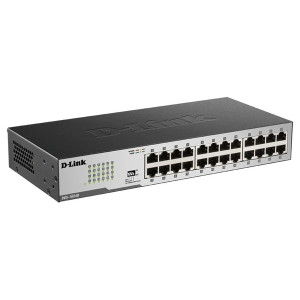 D-Link DGS-1024D 24-Port Ethernet Switch, 24 Gigabit ethernet ports, 48Gbps switching capacity